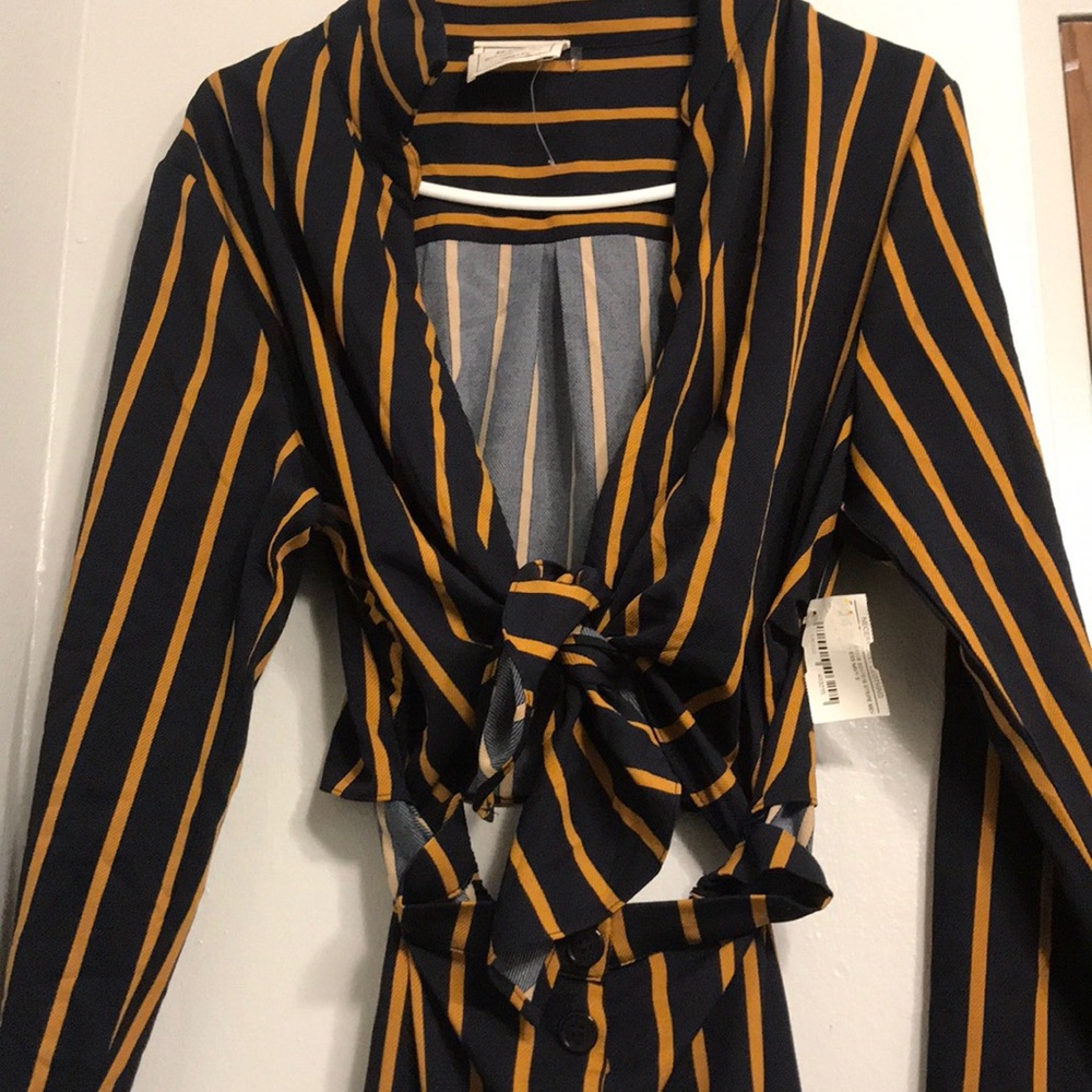 Brand new midi striped dress
